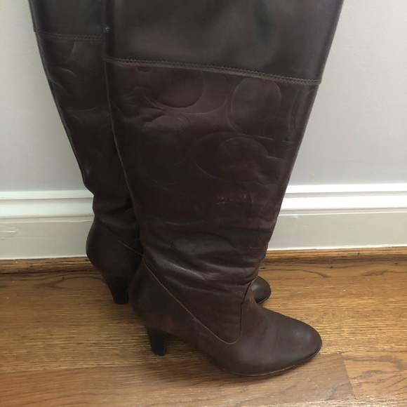 Tall Coach Leather boots - Picture 4 of 6